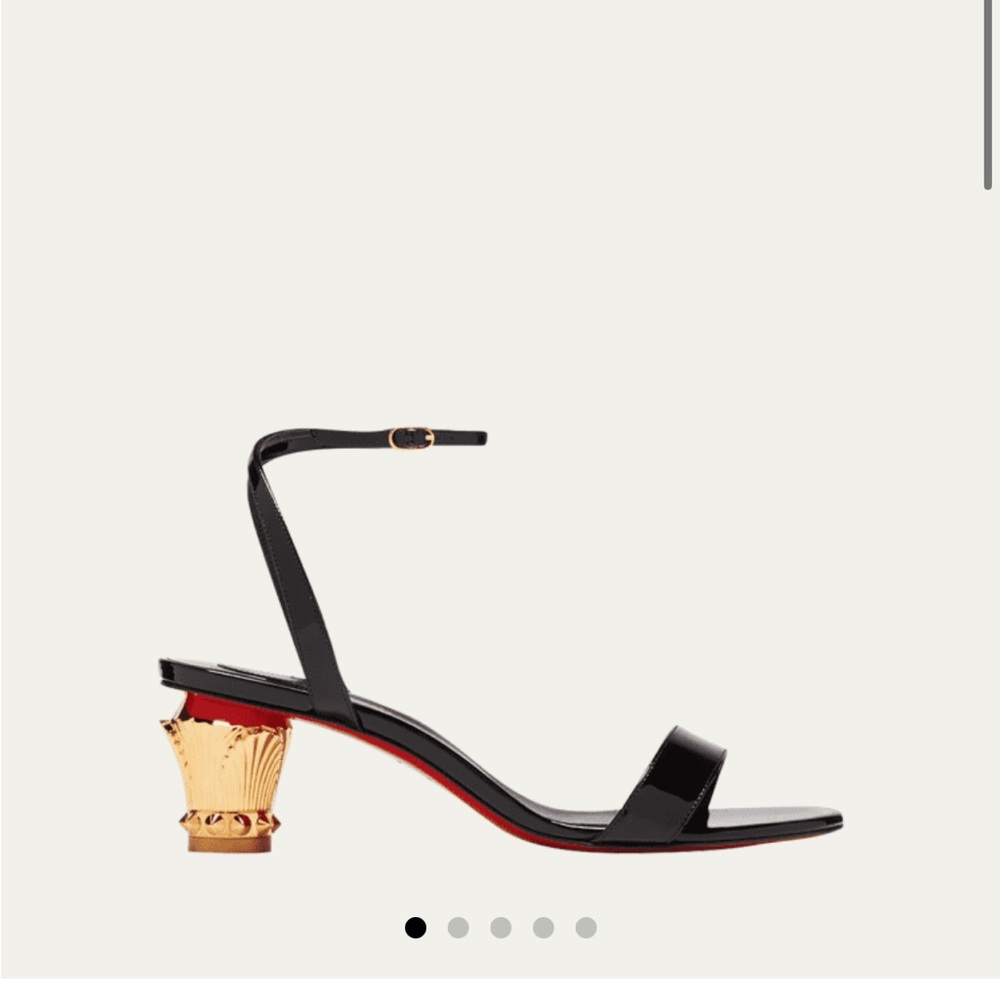 BRAND NEW Christian Louboutin Lipsita Queen Patent Red Sole Sandals